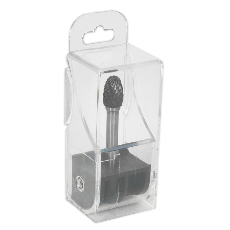 Sealey SDB04 10mm Oval Tungsten Carbide Rotary Burr