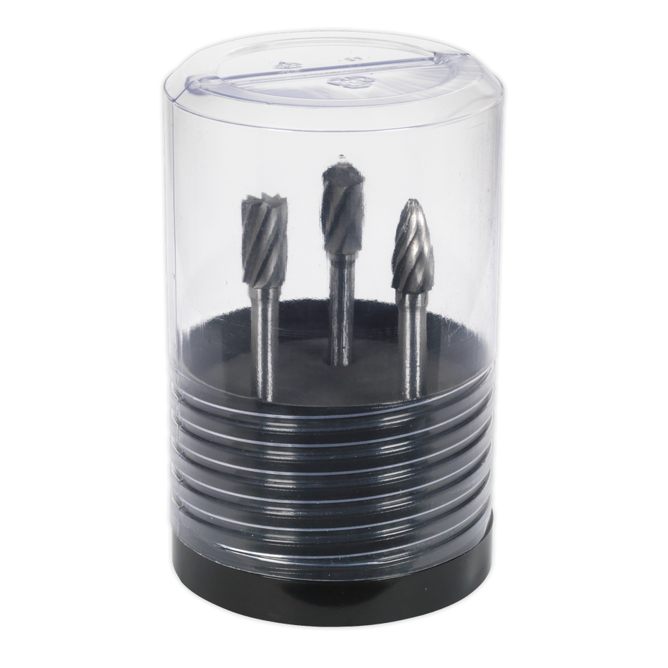 Sealey SDBCK3 3pc Tungsten Carbide Rotary Burr Set Ripper/Coarse