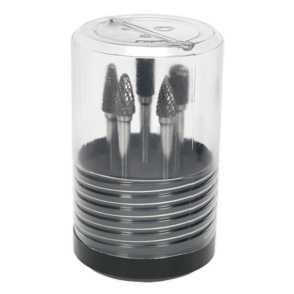 Sealey SDBK5 5pc Tungsten Carbide Rotary Burr Set
