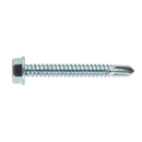 Sealey SDHX6350 6.3 x 50mm Zinc Plated Self Drilling Hex Head Screw - Pack of 100