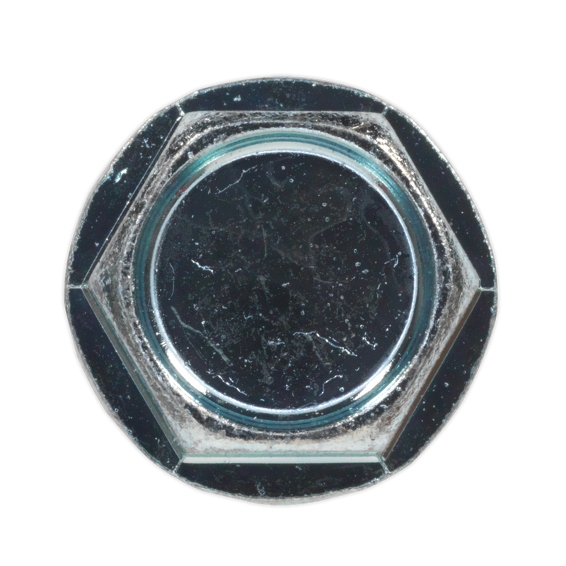 Sealey SDHX6325 6.3 x 25mm Zinc Plated Self Drilling Hex Head Screw - Pack of 100
