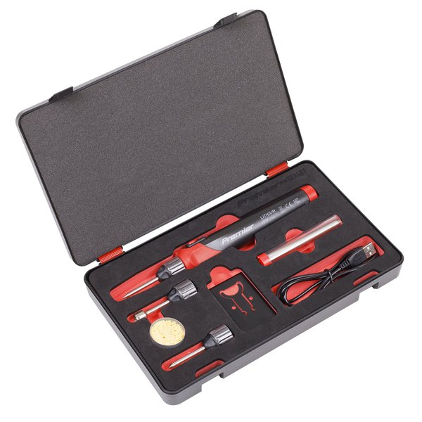 Sealey SDL11 30W Lithium-ion Rechargeable Soldering Iron Kit
