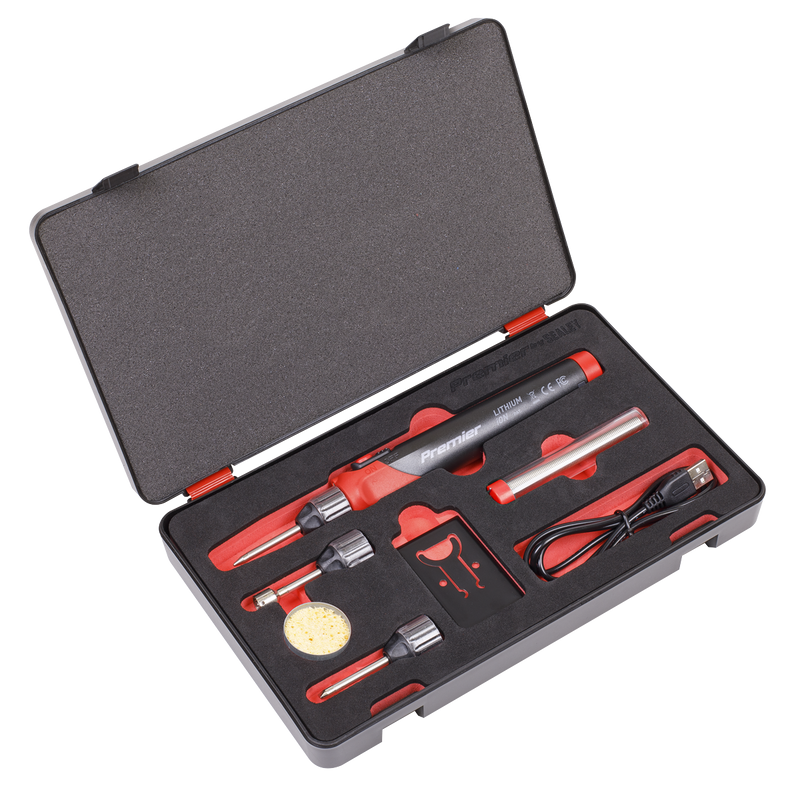 Sealey SDL11 30W Lithium-ion Rechargeable Soldering Iron Kit
