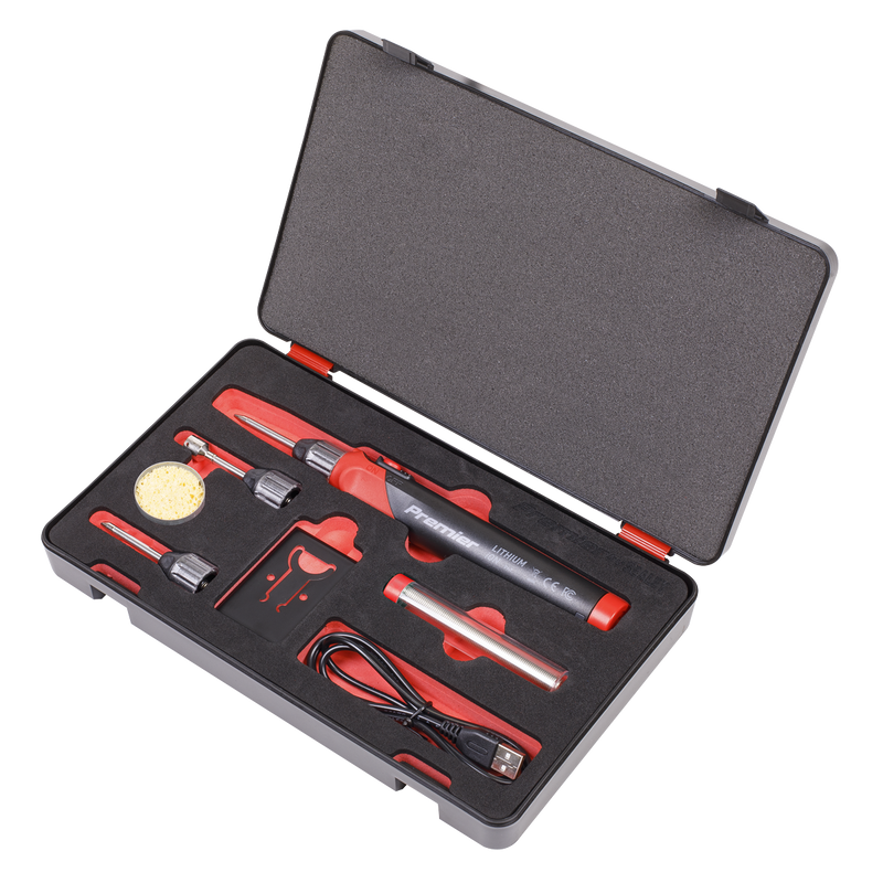Sealey SDL11 30W Lithium-ion Rechargeable Soldering Iron Kit