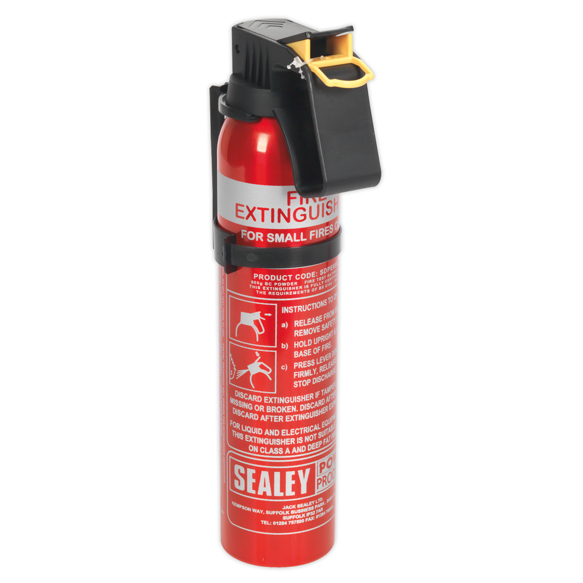 Sealey SDPE006D 0.6kg Dry Powder Fire Extinguisher - Disposable