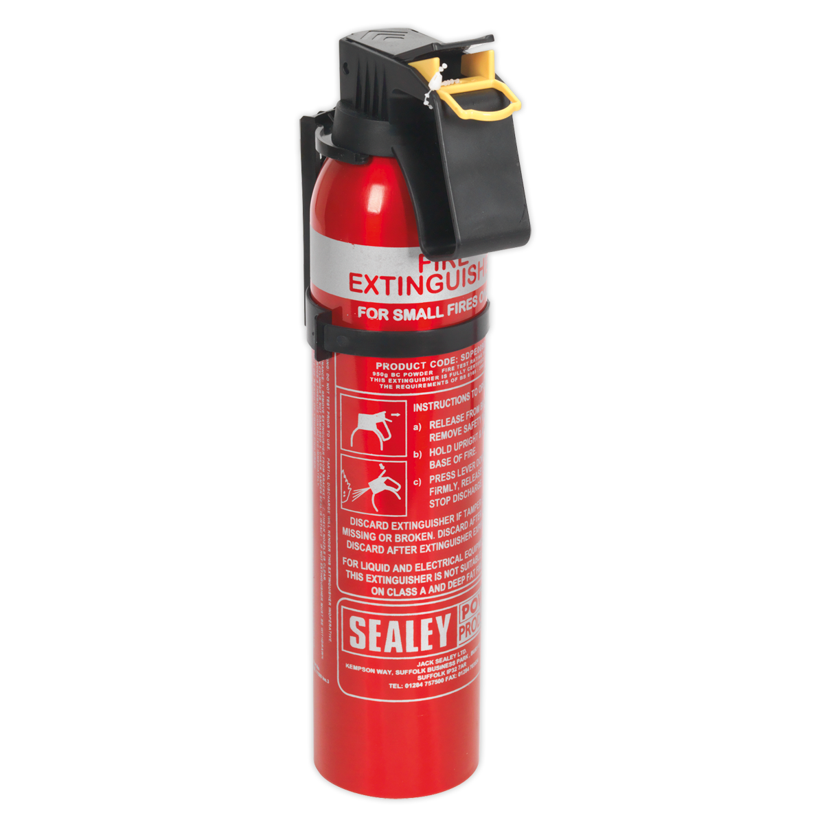 Sealey SDPE009D 0.95kg Dry Powder Fire Extinguisher - Disposable