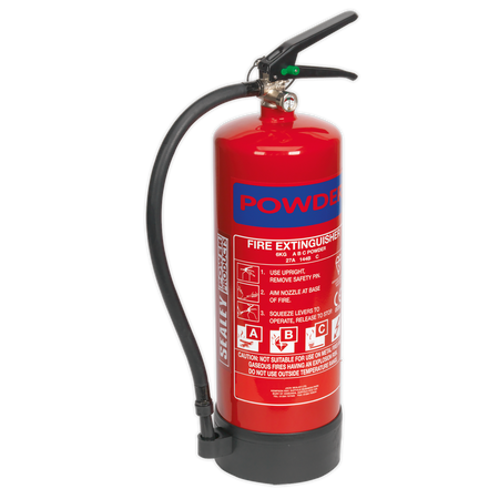 Sealey SDPE06 6kg Dry Powder Fire Extinguisher