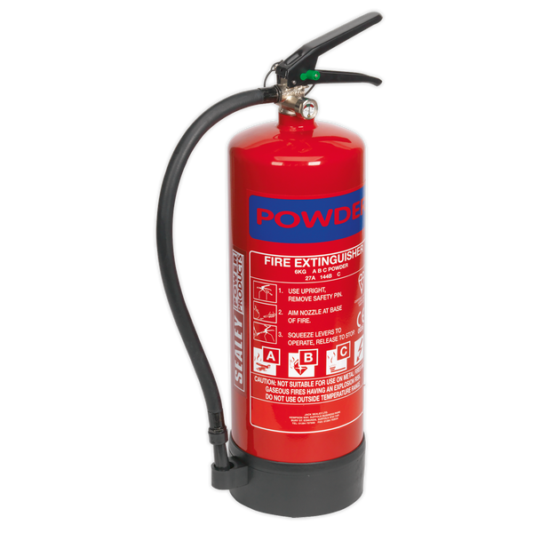 Sealey SDPE06 6kg Dry Powder Fire Extinguisher