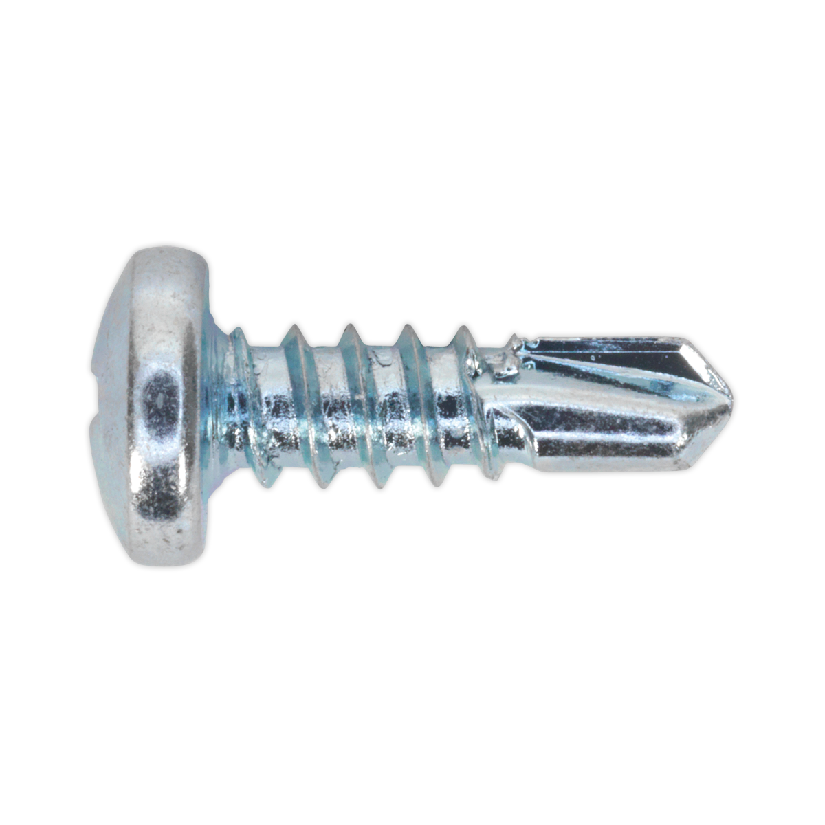 Sealey SDPH4213 M4.2 x 13mm Zinc Plated Self Drilling Pan Head Phillips Screw - Pack of 100