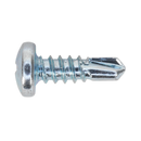 Sealey SDPH4213 M4.2 x 13mm Zinc Plated Self Drilling Pan Head Phillips Screw - Pack of 100