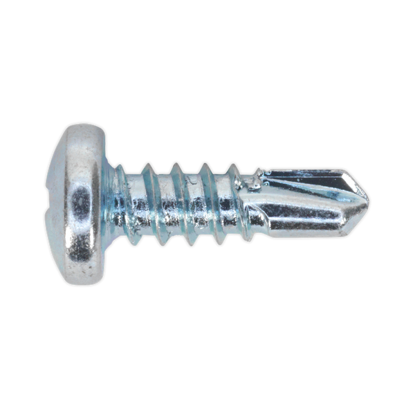 Sealey SDPH4213 M4.2 x 13mm Zinc Plated Self Drilling Pan Head Phillips Screw - Pack of 100