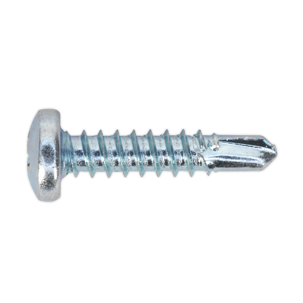 Sealey SDPH4219 M4.2 x 19mm Zinc Plated Self Drilling Pan Head Phillips Screw - Pack of 100