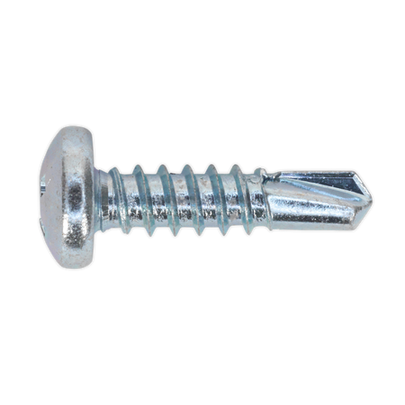 Sealey SDPH4819 M4.8 x 19mm Zinc Plated Self Drilling Pan Head Phillips Screw - Pack of 100