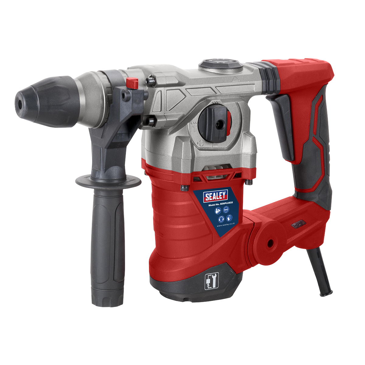 Sealey SDSPLUS32 32mm SDS Plus Rotary Hammer Drill 1500W/230V