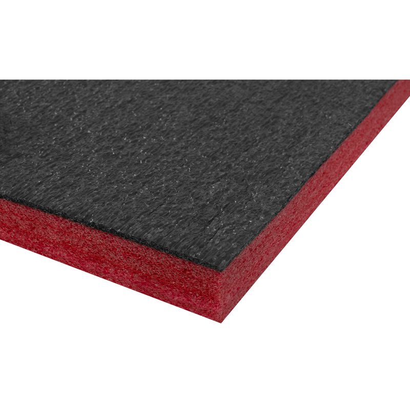 Sealey SF30R 1200 x 550 x 30mm Easy Peel Shadow Foam Red/Black