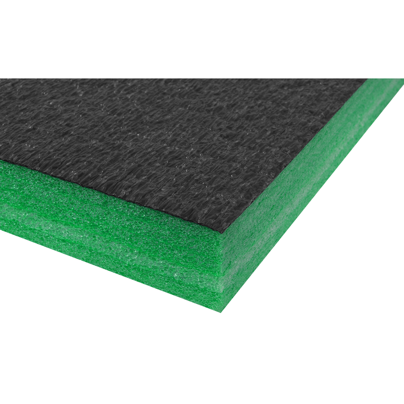 Sealey SF50G 1200 x 550 x 50mm Easy Peel Shadow Foam Green/Black