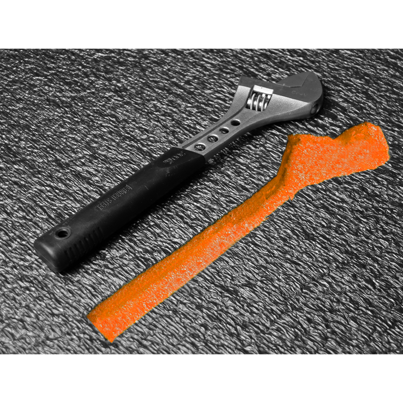 Sealey SF50OR 1200 x 550 x 50mm Easy Peel Shadow Foam Orange/Black