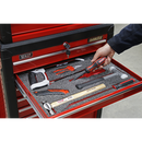 Sealey SF50R 1200 x 550 x 50mm Easy Peel Shadow Foam Red/Black