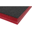 Sealey SF50R 1200 x 550 x 50mm Easy Peel Shadow Foam Red/Black