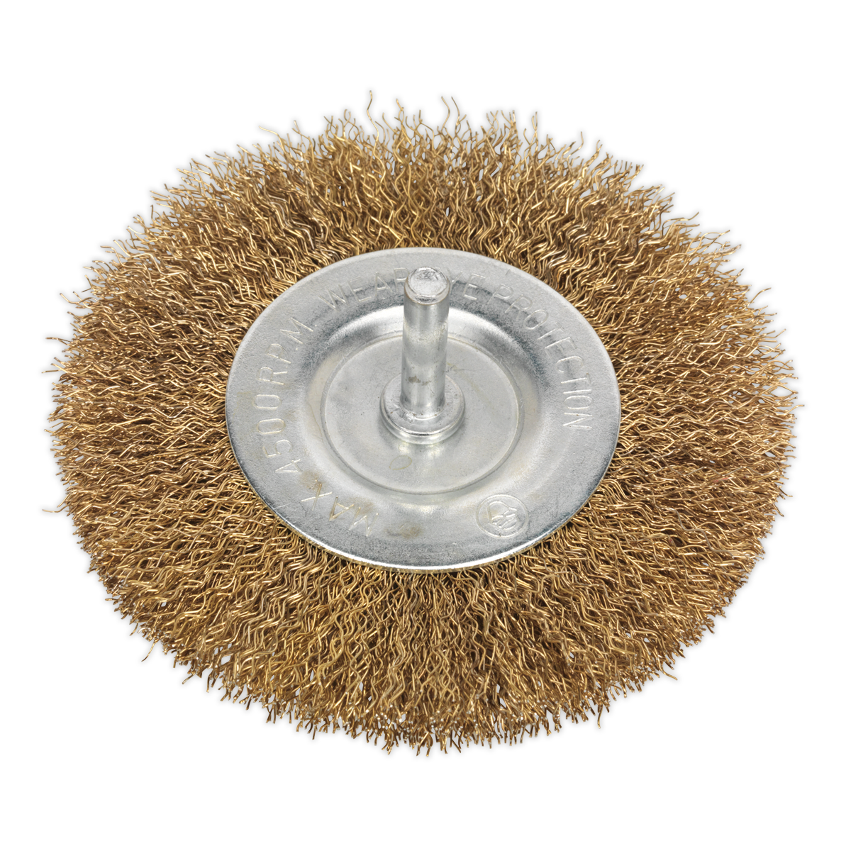 Sealey SFB100 100mm Flat Wire Brush with 6mm Shaft