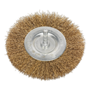 Sealey SFB100 100mm Flat Wire Brush with 6mm Shaft