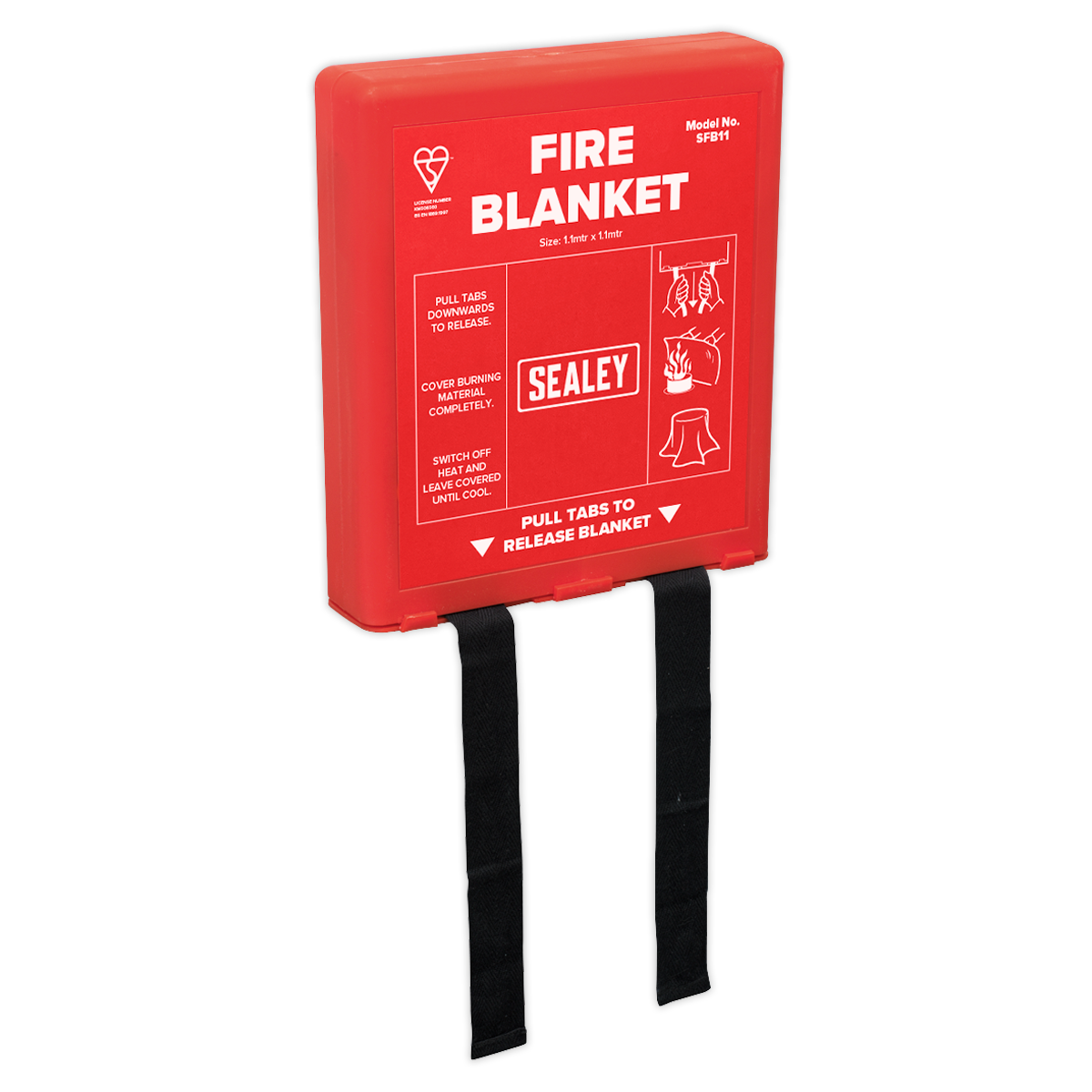 Sealey SFB11 1.1 x 1.1m Fire Blanket