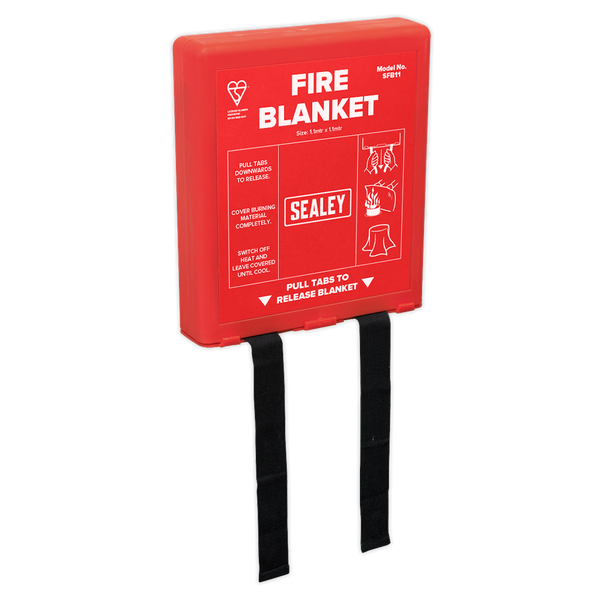 Sealey SFB11 1.1 x 1.1m Fire Blanket