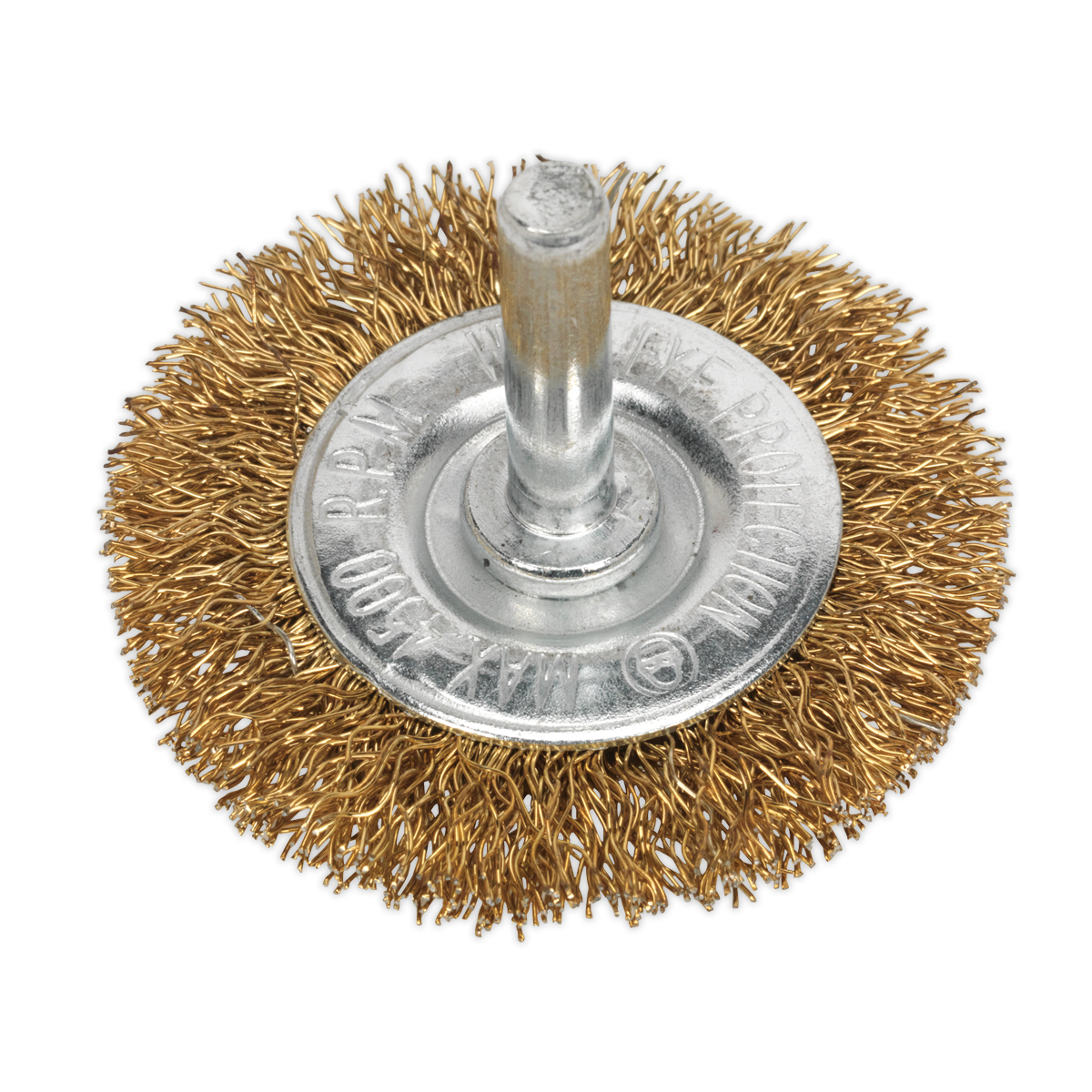 Sealey SFB50 50mm Flat Wire Brush with 6mm Shaft