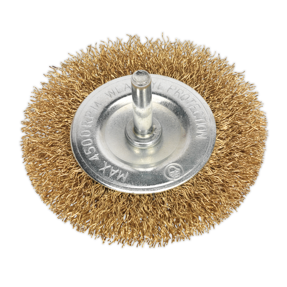 Sealey SFB75 75mm Flat Wire Brush with 6mm Shaft