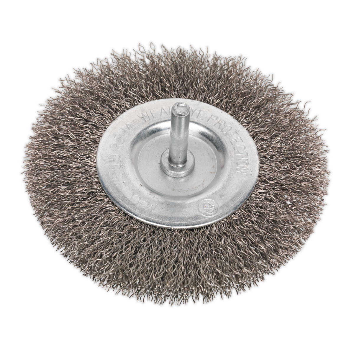 Sealey SFBS100 100mm Flat wire Brush 6mm Shaft