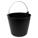 Sealey SFT26H 26L Heavy-Duty Flexi Tub with Metal Handle - Black