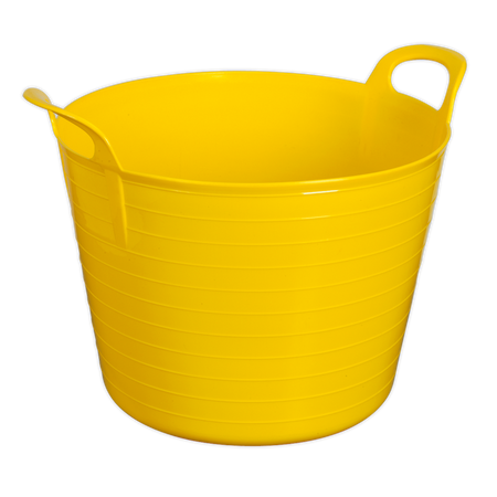 Sealey SFT40Y 40L Heavy-Duty Flexi Tub - Yellow