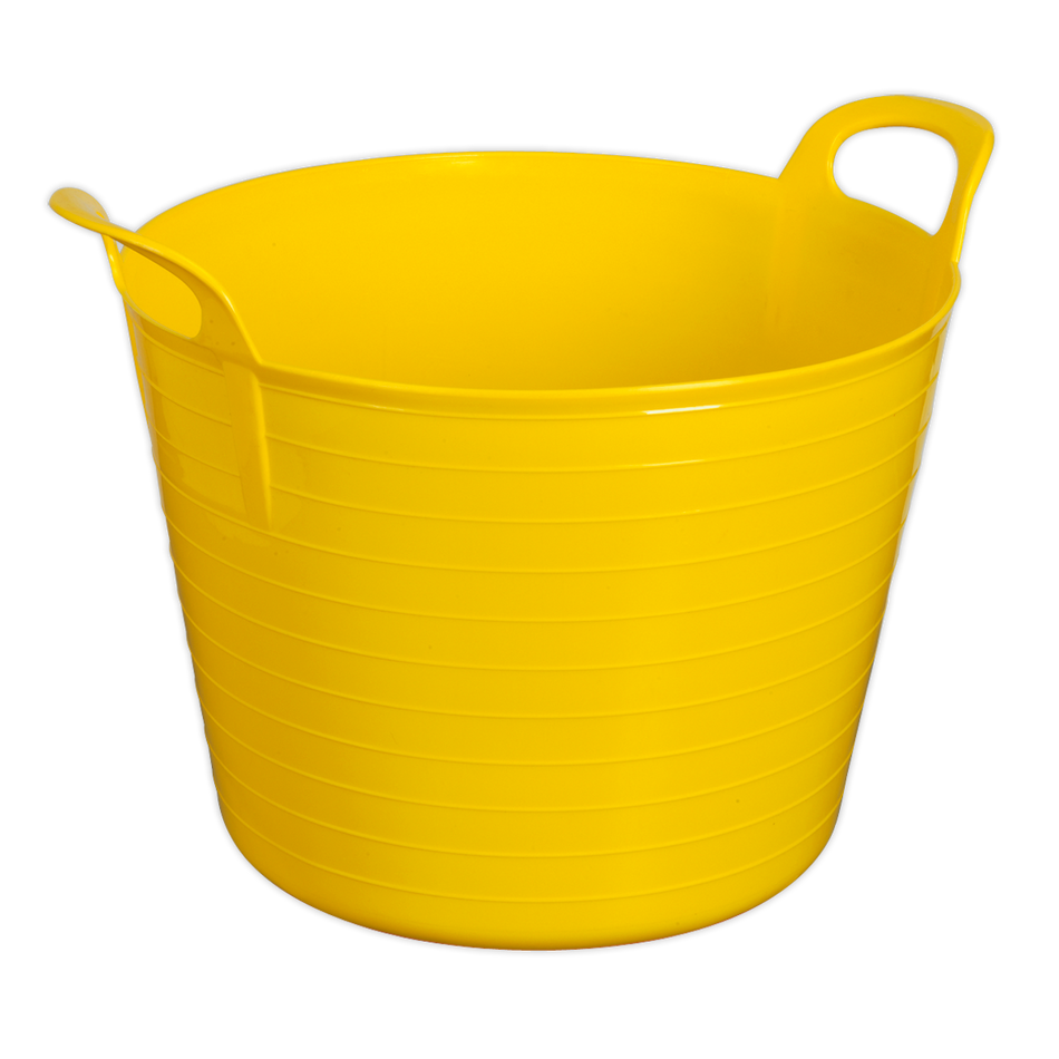 Sealey SFT40Y 40L Heavy-Duty Flexi Tub - Yellow