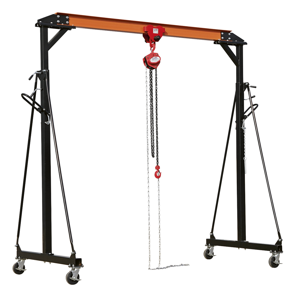 Sealey SG1000KIT Portable Gantry Crane Adjustable 1tonne Combo