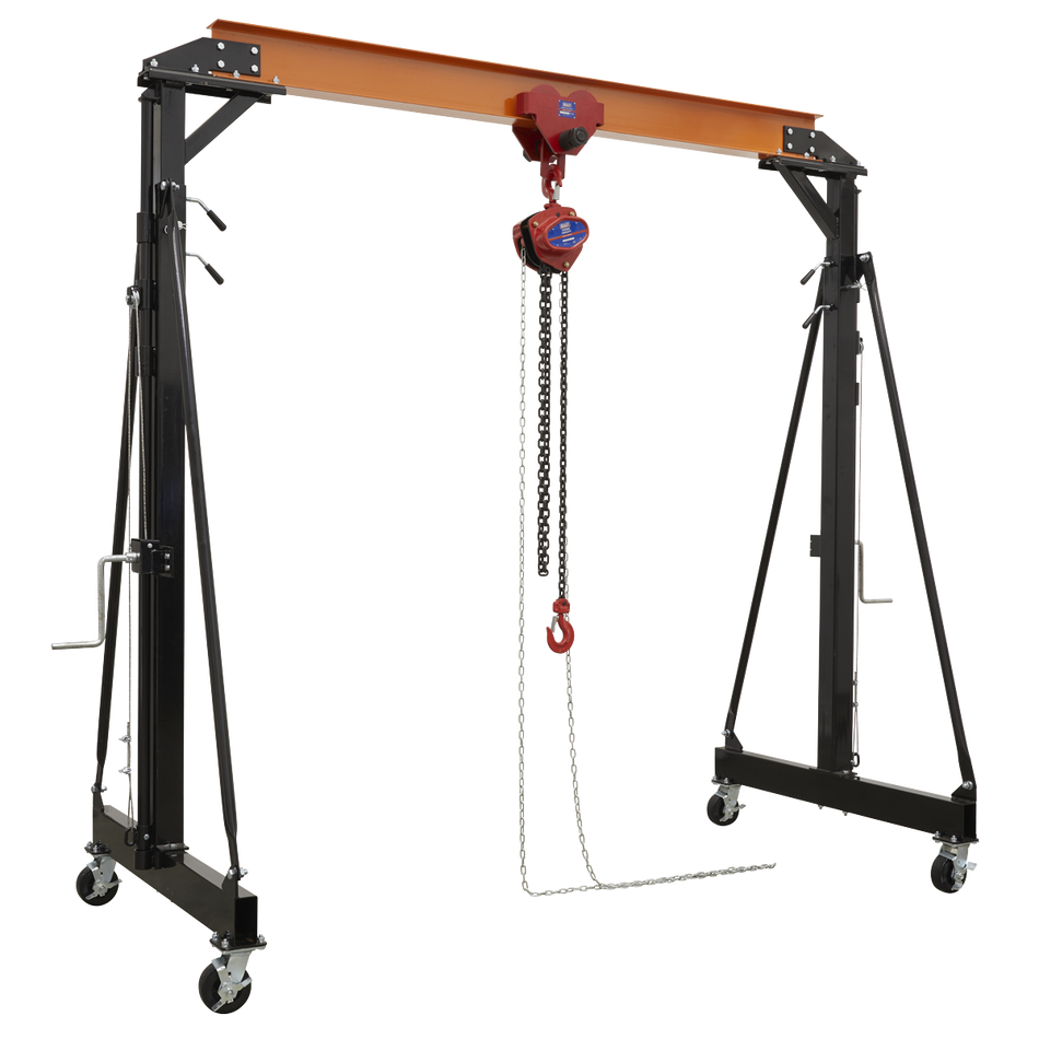 Sealey SG2000KIT Portable Gantry Crane Adjustable 2tonne Combo
