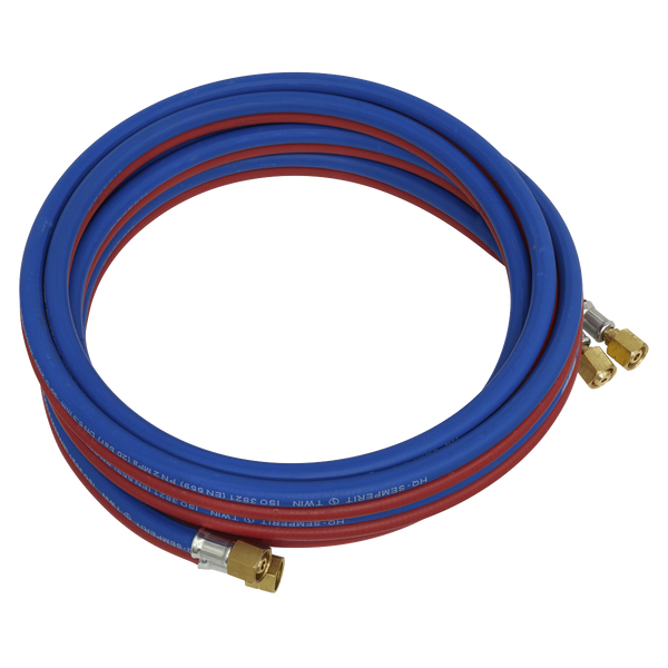 Sealey SGA5 5m Twin Rubber Oxyacetylene Hose Set