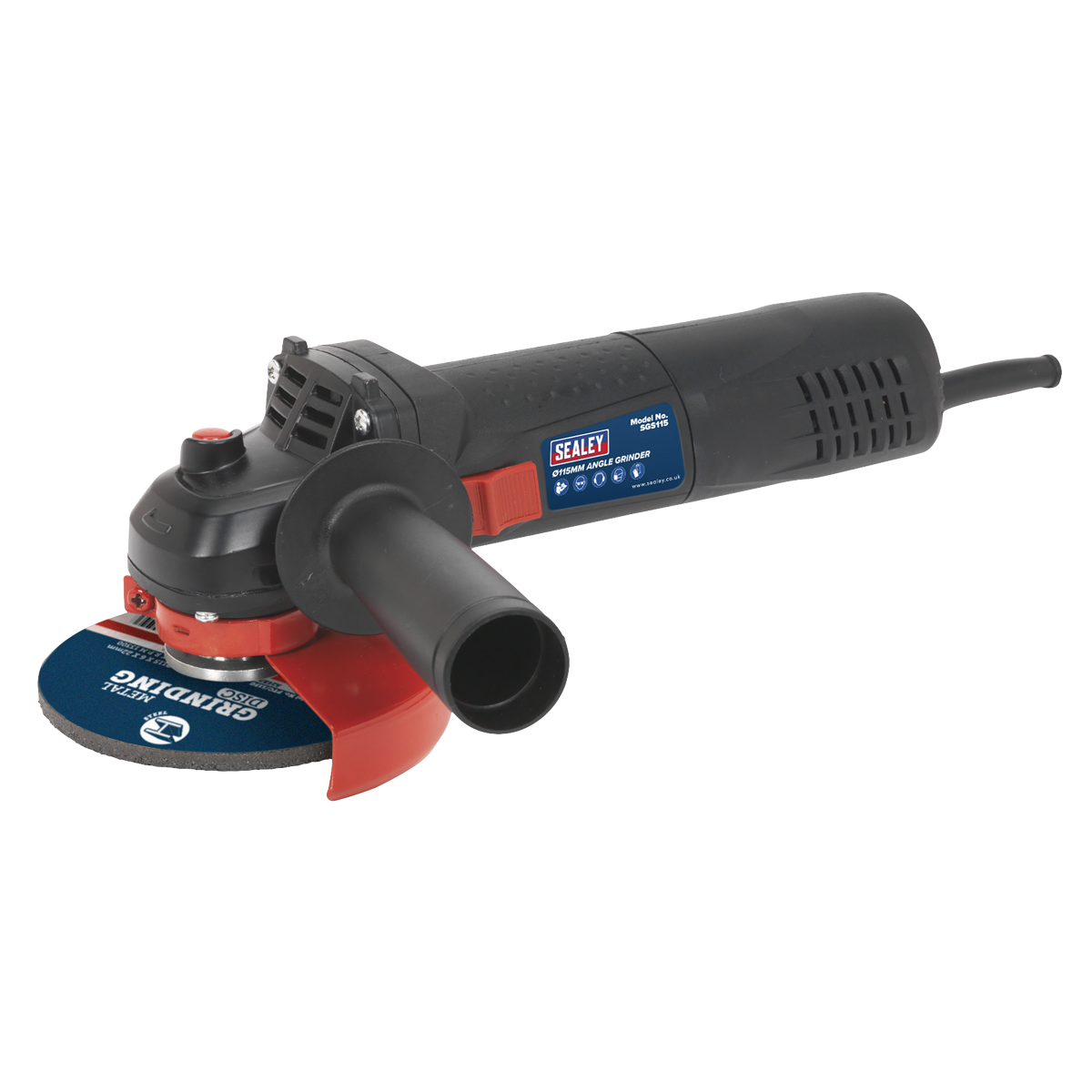 Sealey SGS115 115mm Angle Grinder 750W - Slim Body