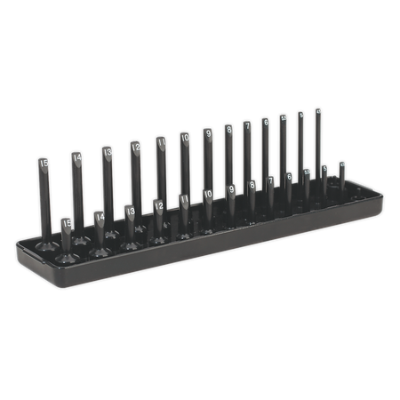 Sealey SH1414 1/4"Sq Drive Socket Holder 4-15mm