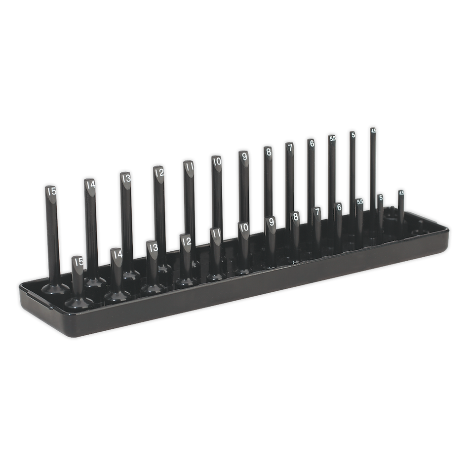 Sealey SH1414 1/4"Sq Drive Socket Holder 4-15mm