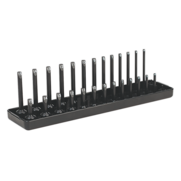 Sealey SH1414 1/4"Sq Drive Socket Holder 4-15mm