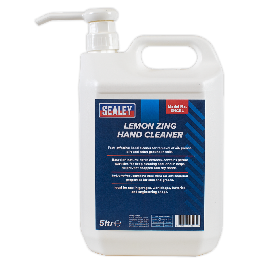 Sealey SHC5L 5L Hand Cleaner Lemon Zing