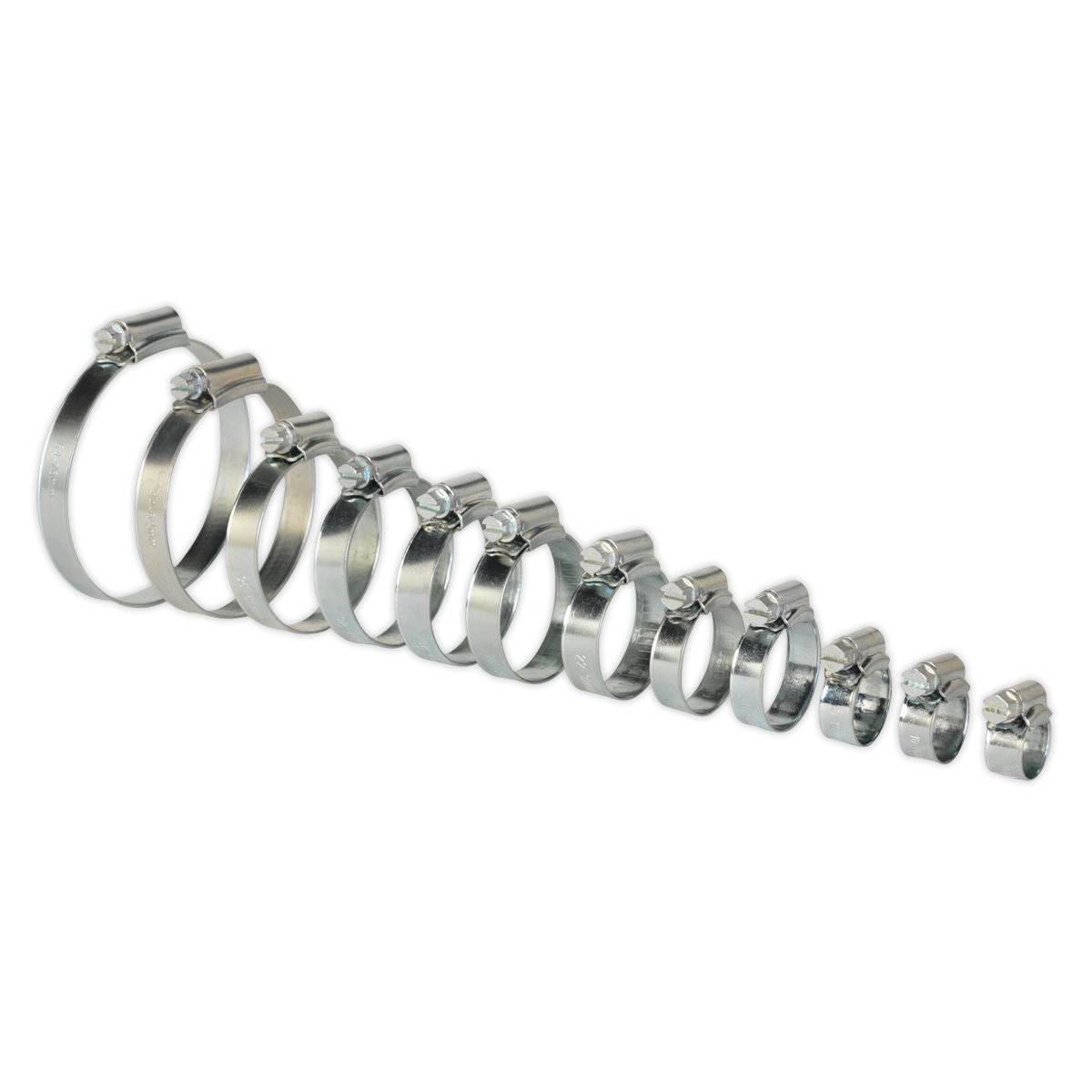 Sealey SHCS3 85pc Zinc Plated Hose Clip Assortment 8-57mm