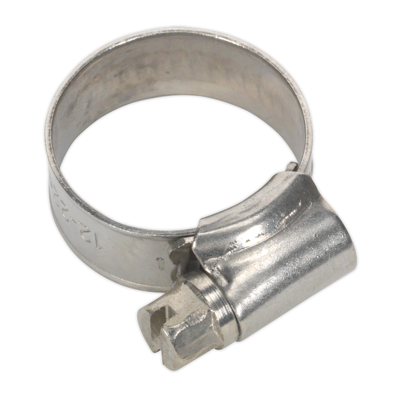 Sealey SHCSS00 16-22mm Stainless Steel Hose Clip - Pack of 10