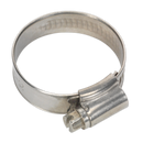 Sealey SHCSS1A 25-38mm Stainless Steel Hose Clip - Pack of 10