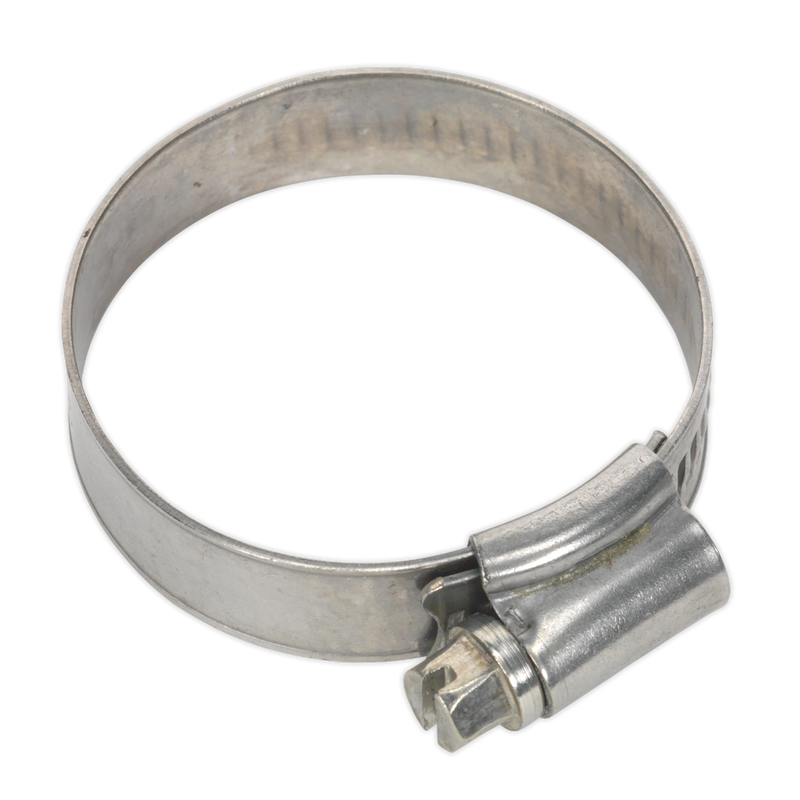 Sealey SHCSS1 32-44mm Stainless Steel Hose Clip - Pack of 10