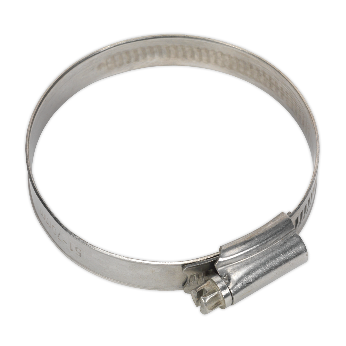 Sealey SHCSS2 51-70mm Stainless Steel Hose Clip - Pack of 10