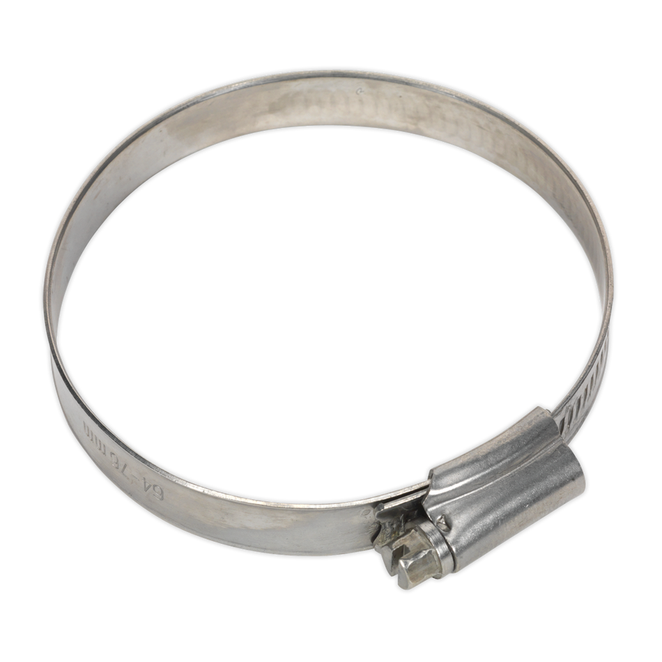 Sealey SHCSS3 64-76mm Stainless Steel Hose Clip - Pack of 10