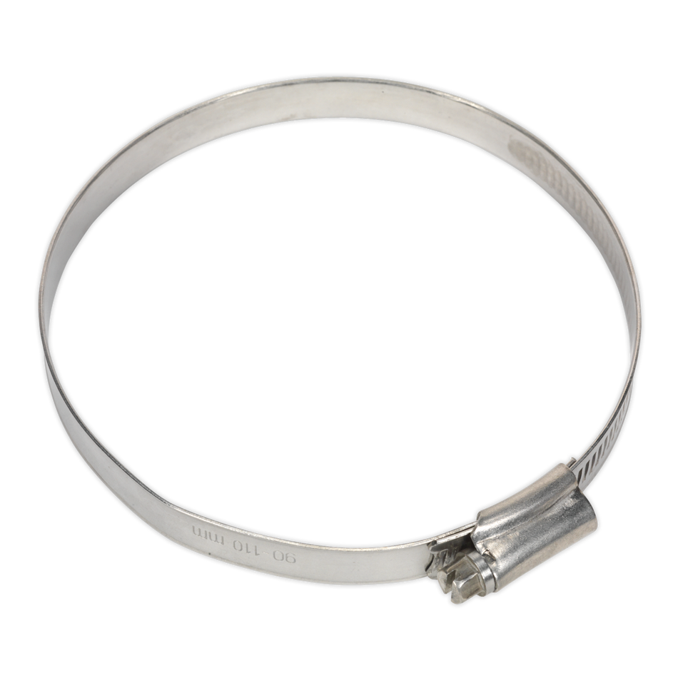 Sealey SHCSS4X 90-110mm Stainless Steel Hose Clip - Pack of 5