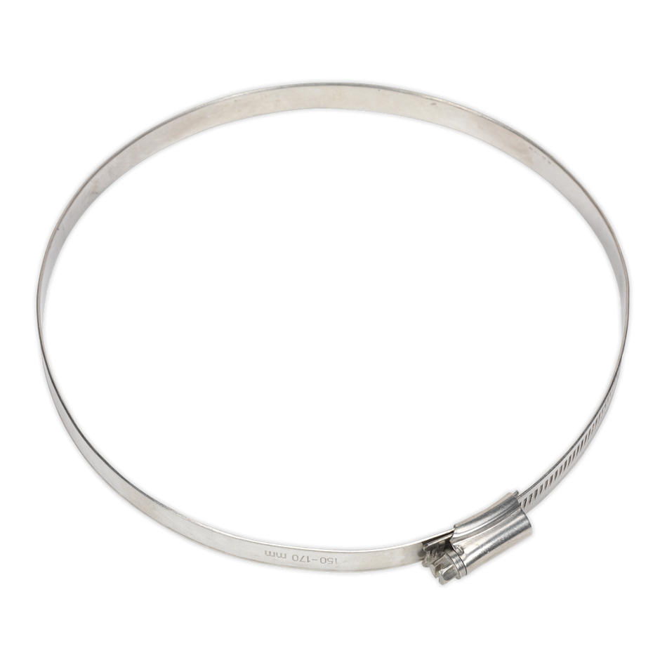 Sealey SHCSS7 150-170mm Stainless Steel Hose Clip - Pack of 5