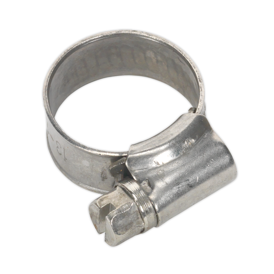 Sealey SHCSSM00 13-19mm Stainless Steel Hose Clip - Pack of 10